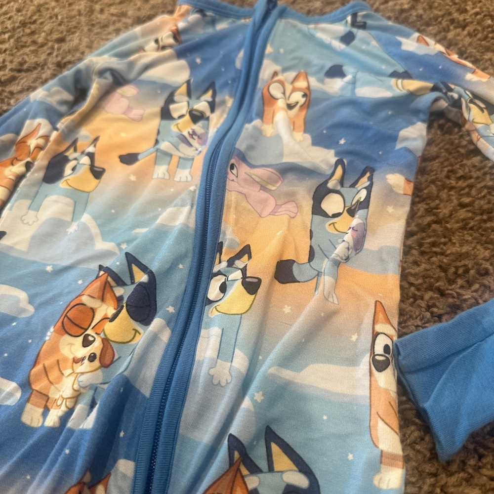 Little sleepies 18-24m Bluey Zippy GUC